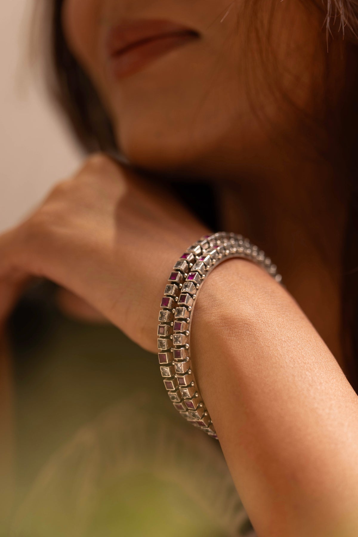 Mishi Ruby Prism Bangle