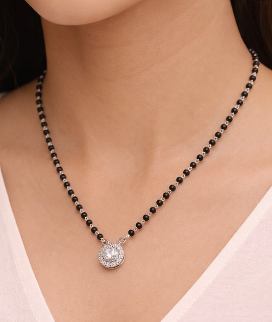 Silver Classic Round Mangalsutra