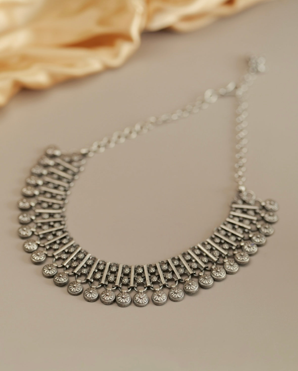 Aadhya Intricate Floral Drape Necklace