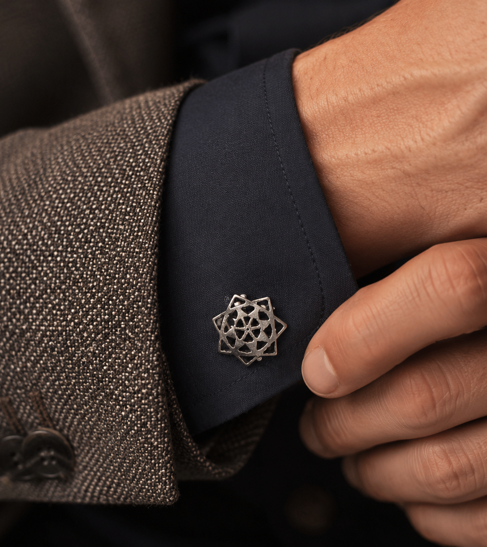 Anokhi Midnight Mandala Cufflinks