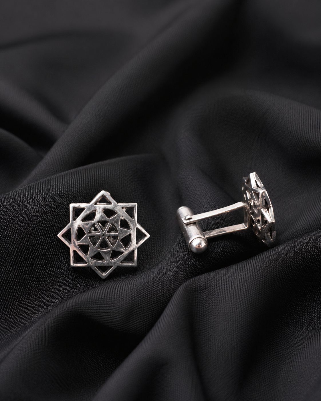 Anokhi Midnight Mandala Cufflinks