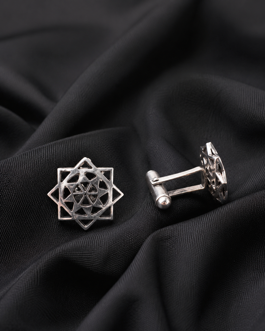 Anokhi Midnight Mandala Cufflinks