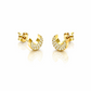 Celeste Diamond Moon Studs
