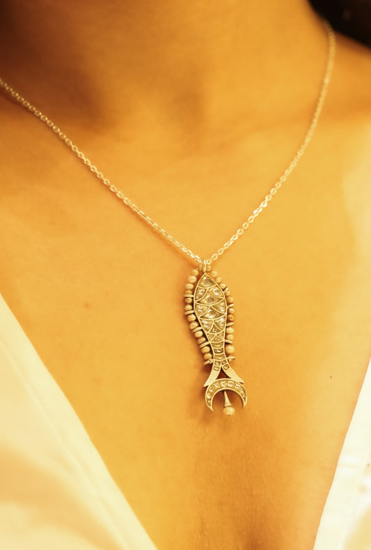 Lustre Matsya Pearl Grace Necklace Set