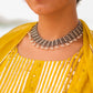 Virasat Intricate Jali Pearl Drop Choker Set