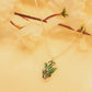 Aadhya Leaf Enamel Necklace