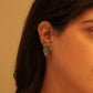 Aadhya Leaf Enamel Earring
