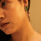 Aadhya Leaf Enamel Earring