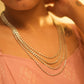 Mishi Fine Layered Floral Motif Necklace