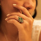 Aadhya Leaf Enamel Ring