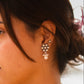 Virasat Floral Pearl Drop Earring