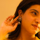 Anokhi Textured Floral Jhumka