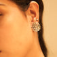 Lustre Flower Twinkling Stud Earrings