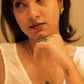 Aadhya Leaf Enamel Necklace Ring Set