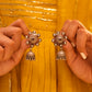 Anokhi Textured Floral Jhumka