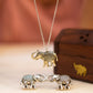 Aadhya Haathi Carved Necklace Set
