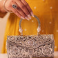 Virasat Intricate Floral Carving Purse