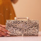 Virasat Intricate Floral Carving Purse