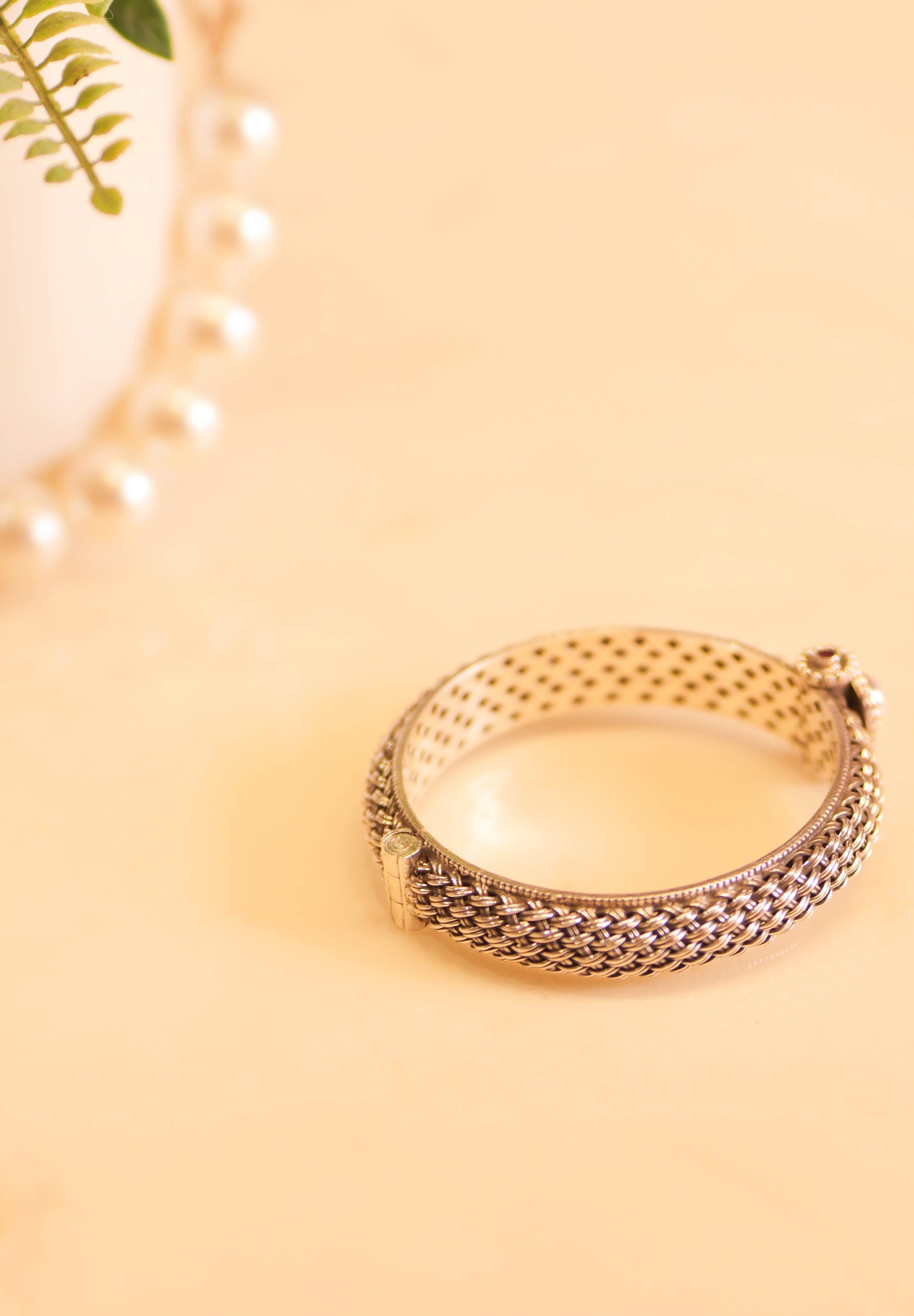 Aadhya Pearl Weave Classic Kada