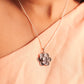 Ruh Embossed Flower Pendant