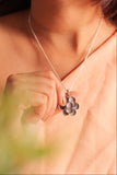Ruh Embossed Flower Pendant
