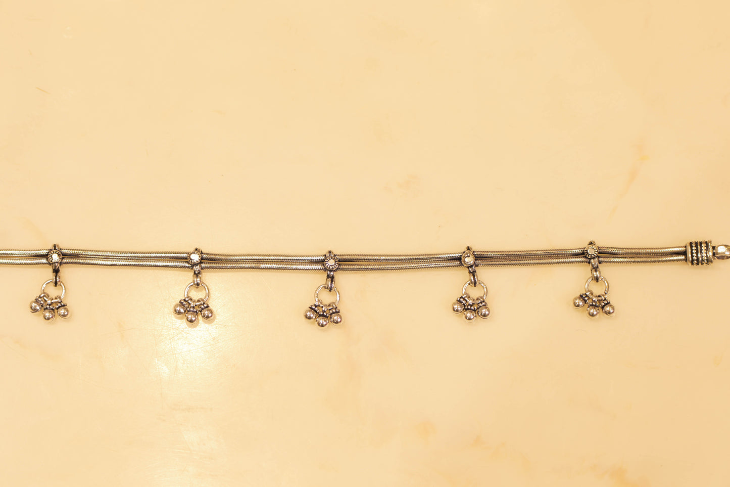 Aadhya Double Layered Ghungroo Anklet Pair