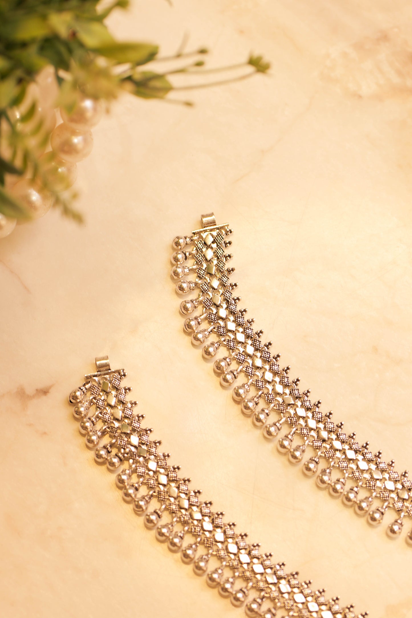 Anaya Timeless Ghungroo Sequence Anklet Pair