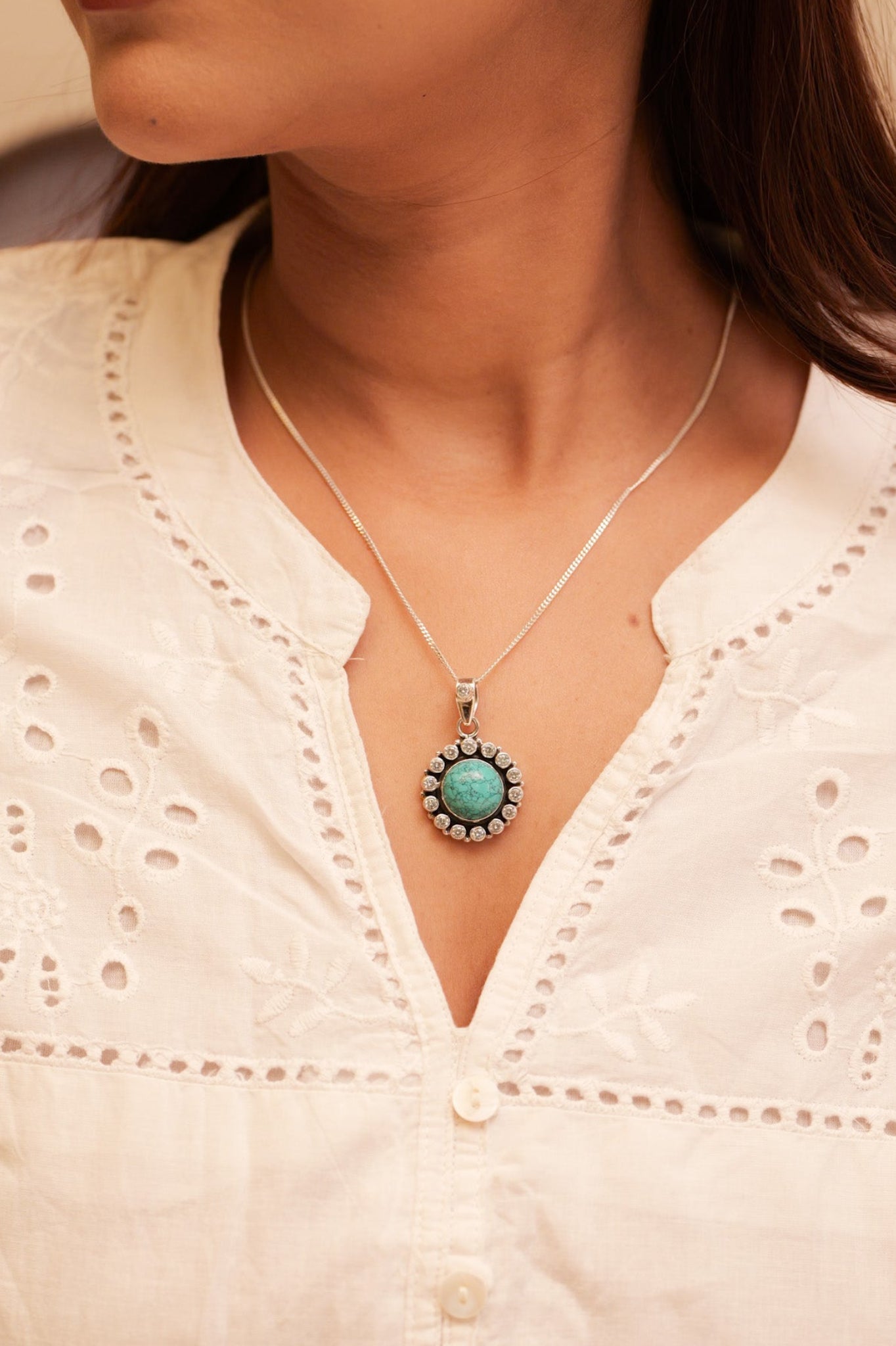 Aadhya Jadau Turquoise Necklace