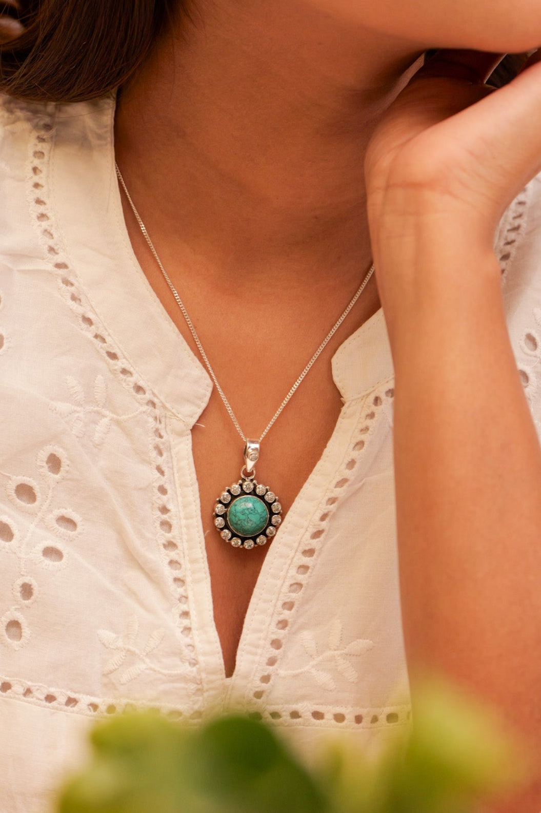 Aadhya Jadau Turquoise Necklace