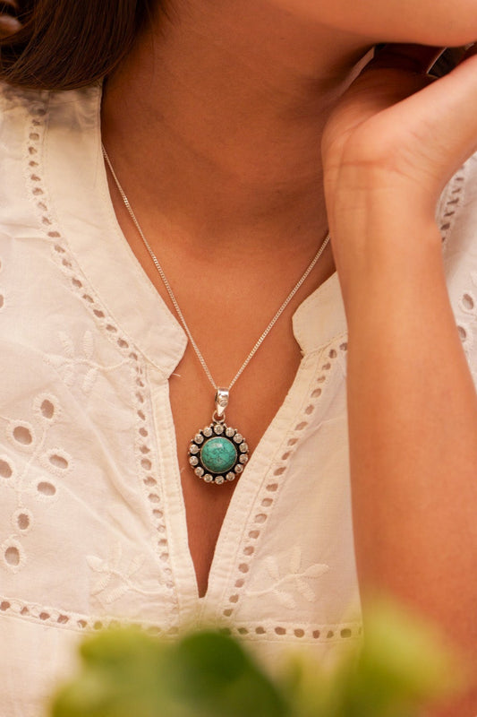 Aadhya Jadau Turquoise Necklace
