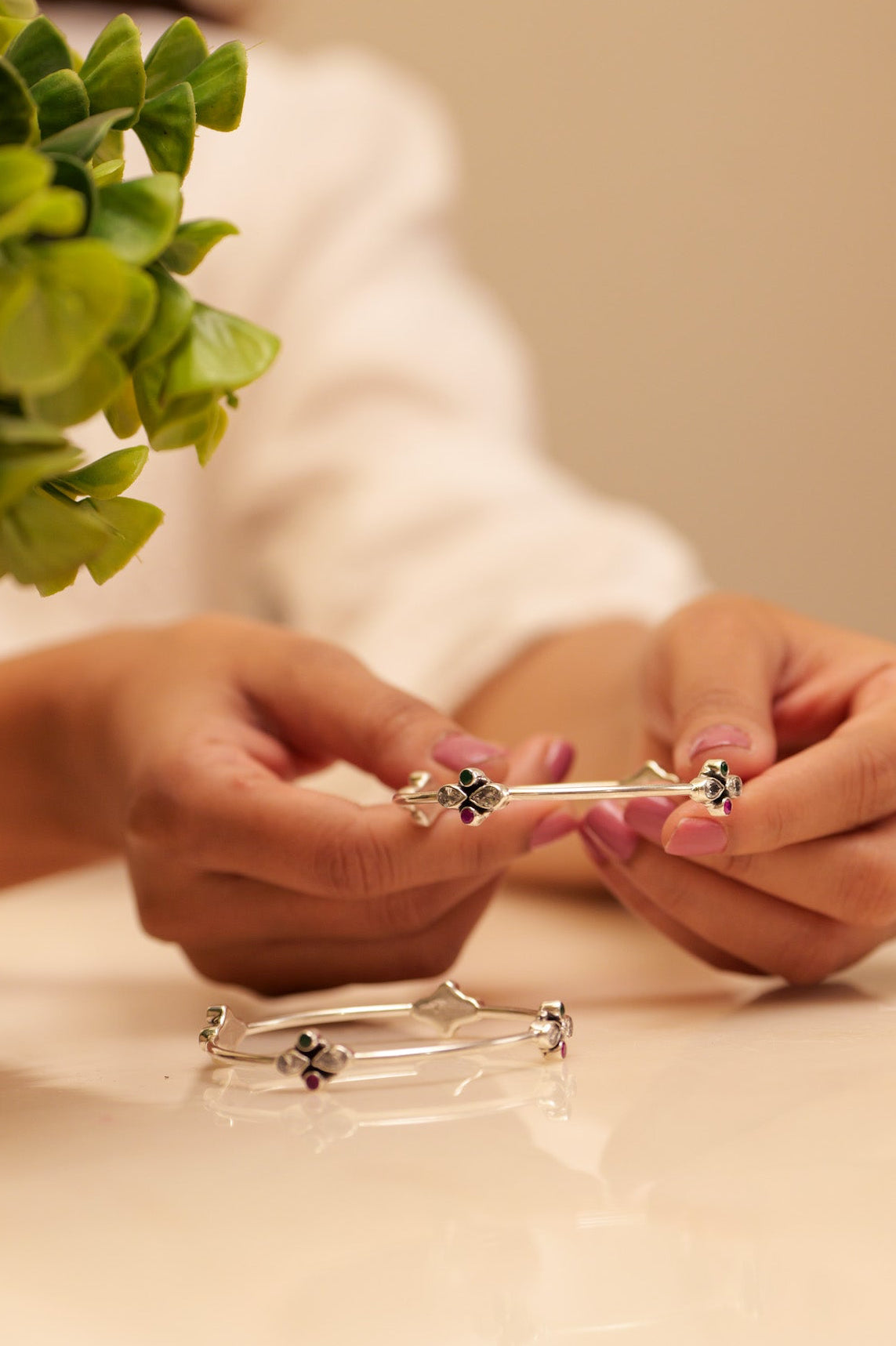 Celestial Multistone Signature Bangle