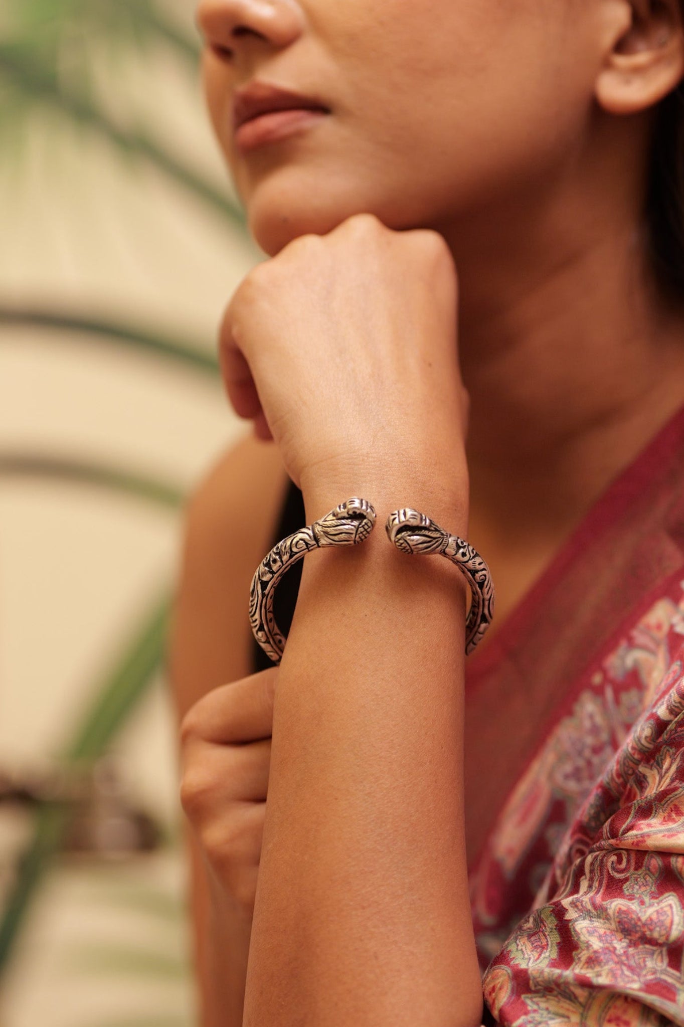 Tattva Dual Peacock Chitai Kada