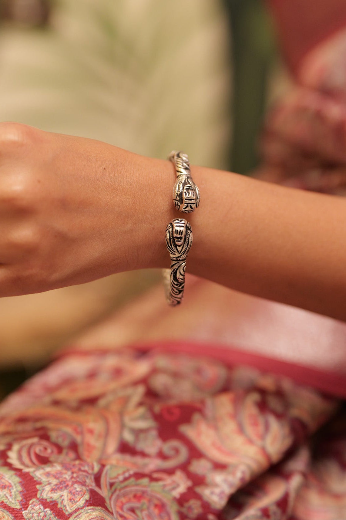 Tattva Dual Peacock Chitai Kada