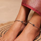 Anokhi Double Rose Flower Chain Anklet Pair