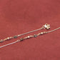 Anokhi Double Rose Flower Chain Anklet Pair