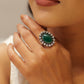 Timeless Green Jadau Cocktail Ring