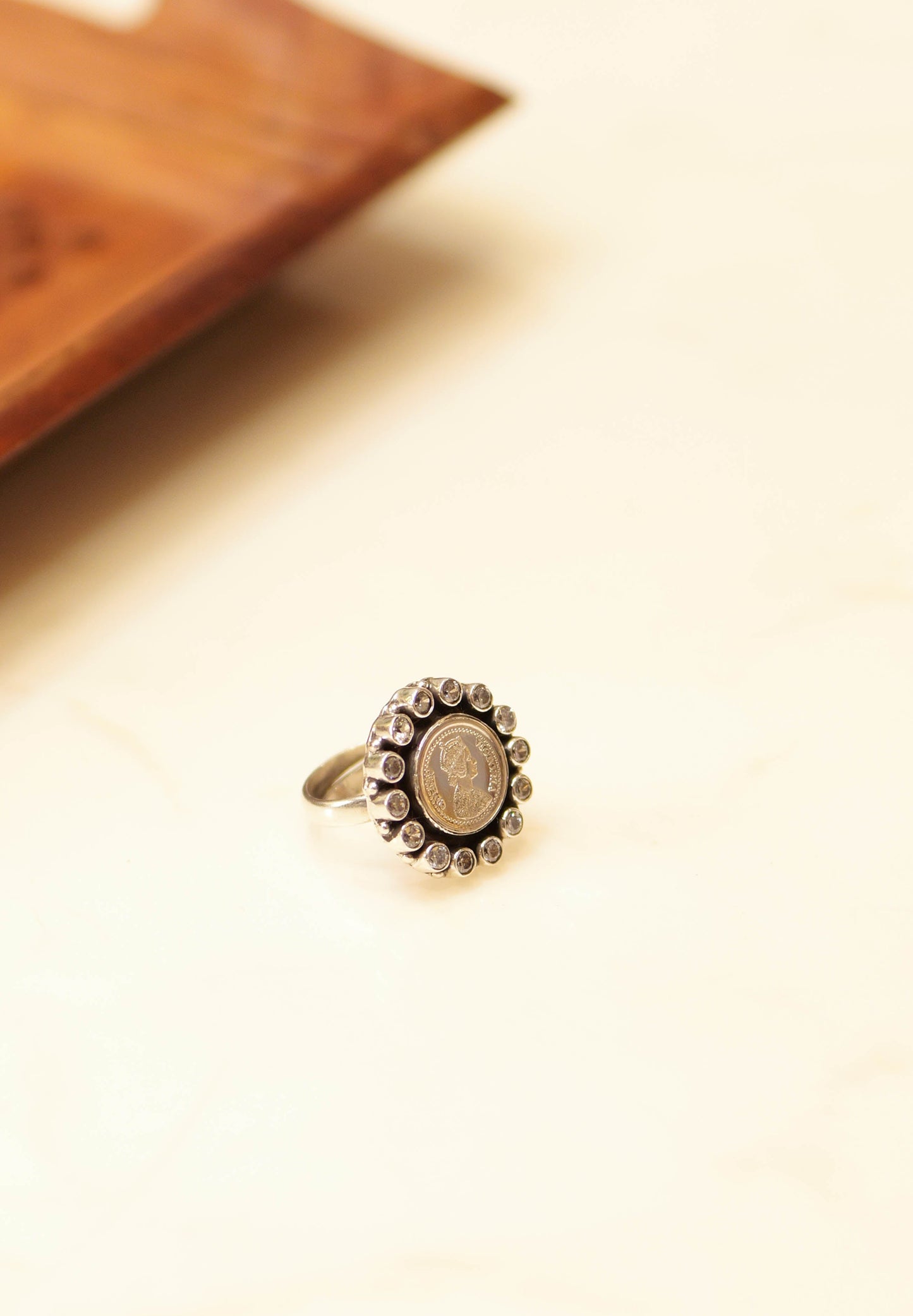 Timeless Victorian Coin Cocktail Ring