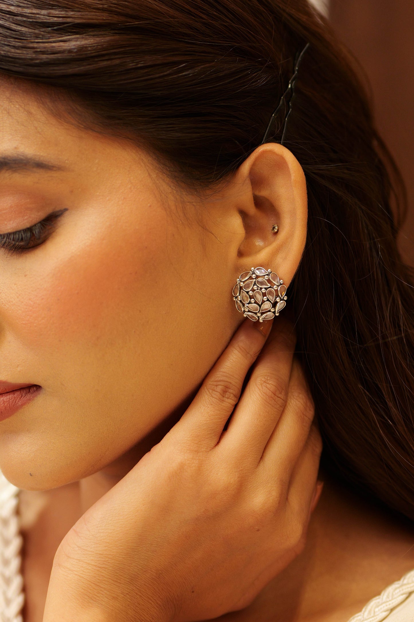 Fine Twinkling Lustre Studs