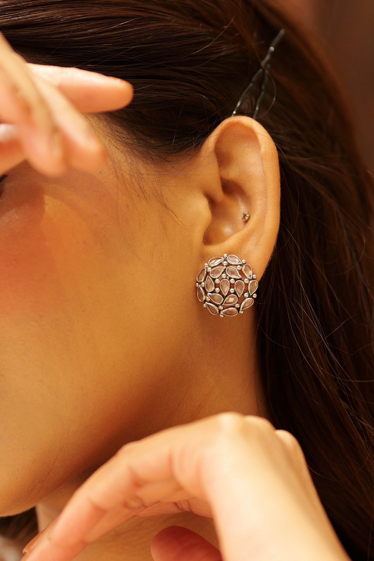 Fine Twinkling Lustre Studs