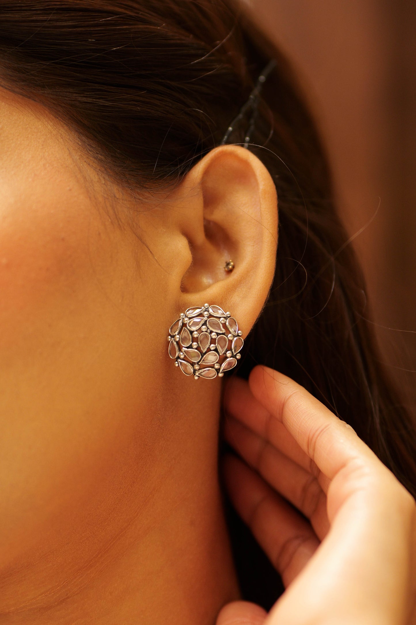 Fine Twinkling Lustre Studs