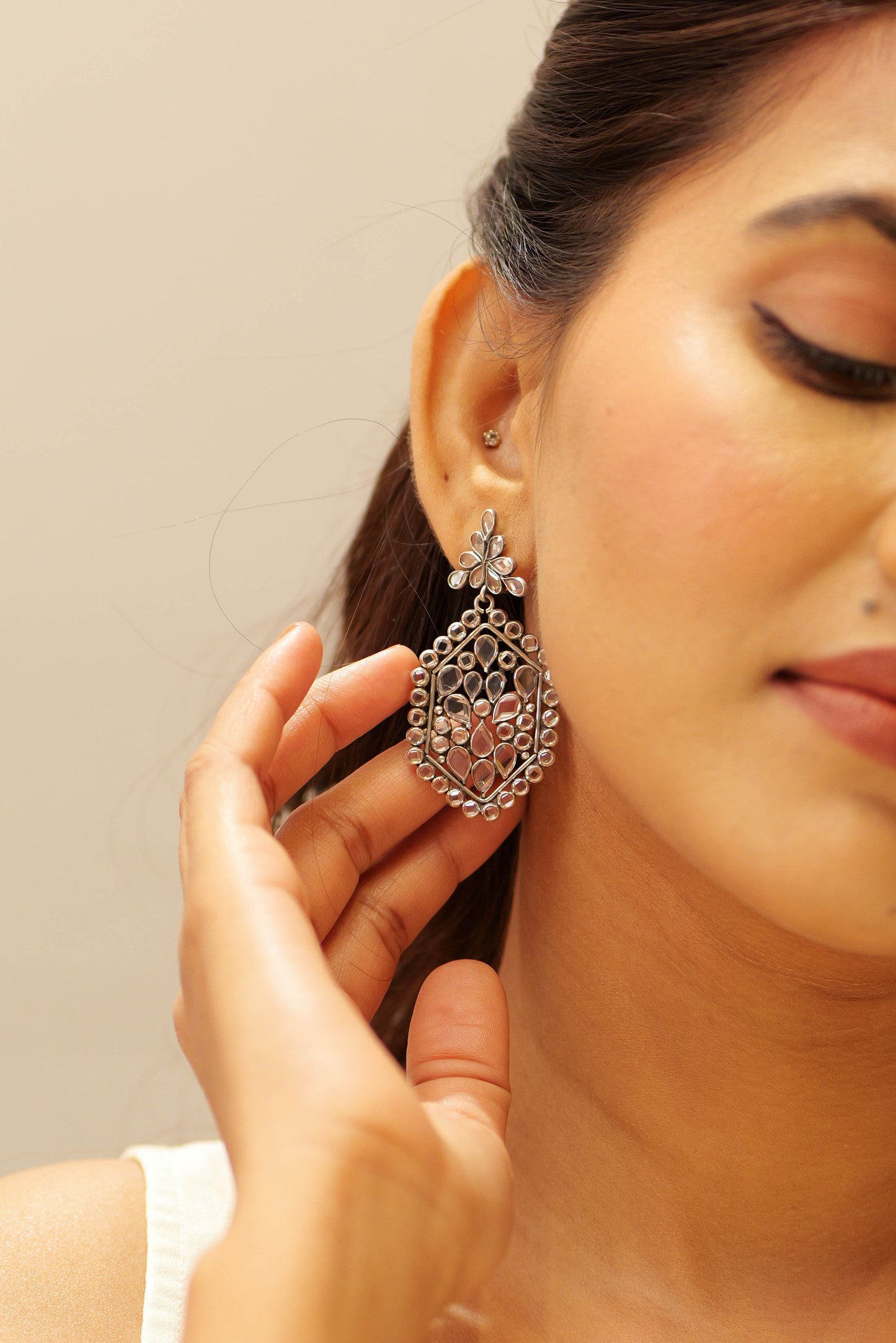 Fine Lustre Twinkling Drop Earrings