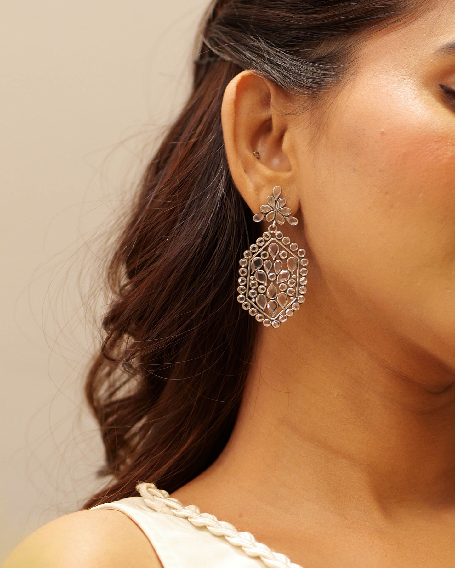 Fine Lustre Twinkling Drop Earrings