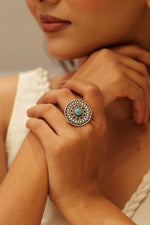 Anokhi Turquoise Mandala Ring