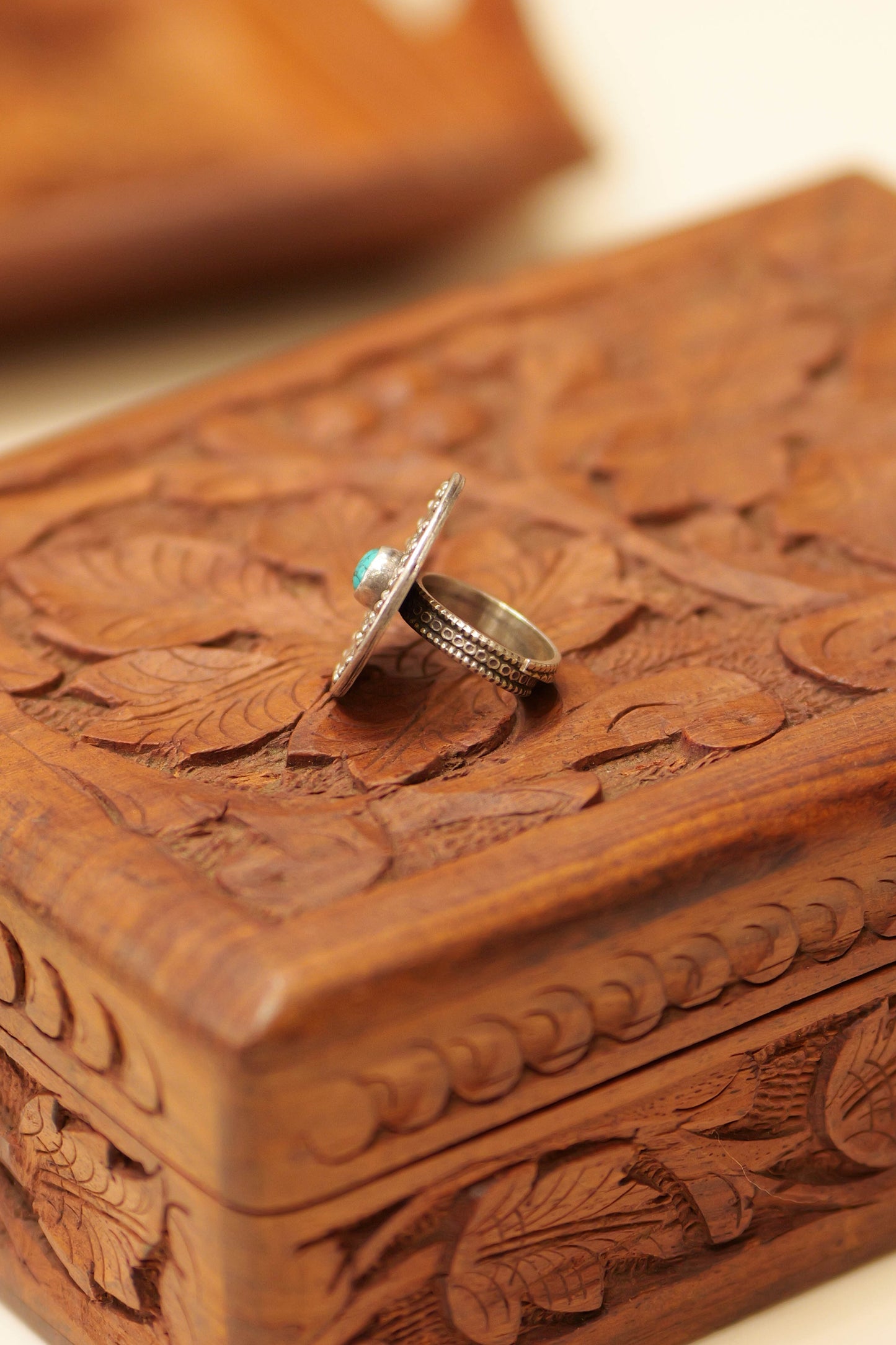 Anokhi Turquoise Mandala Ring