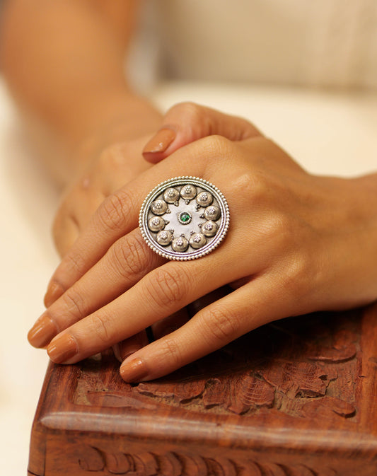 Anokhi Emerald Daana Statement Ring