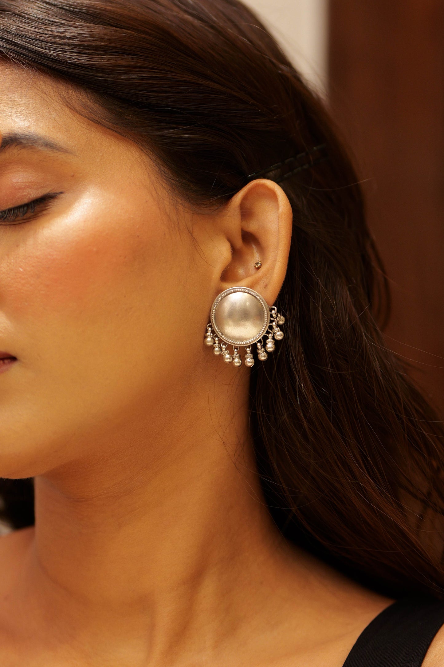 Aadhya Classic Matte Ghungroo Earring