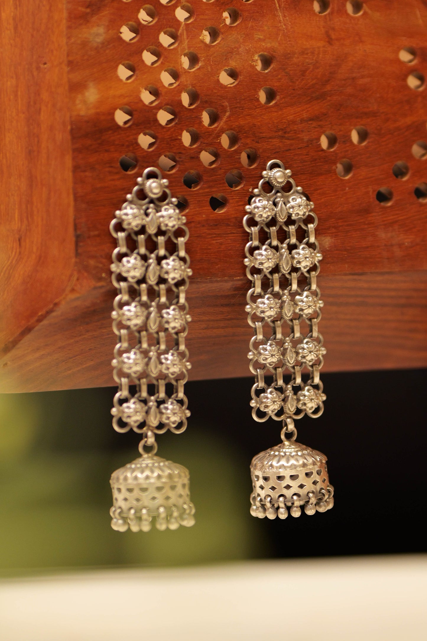 Anaya Floral Jali Jhumka
