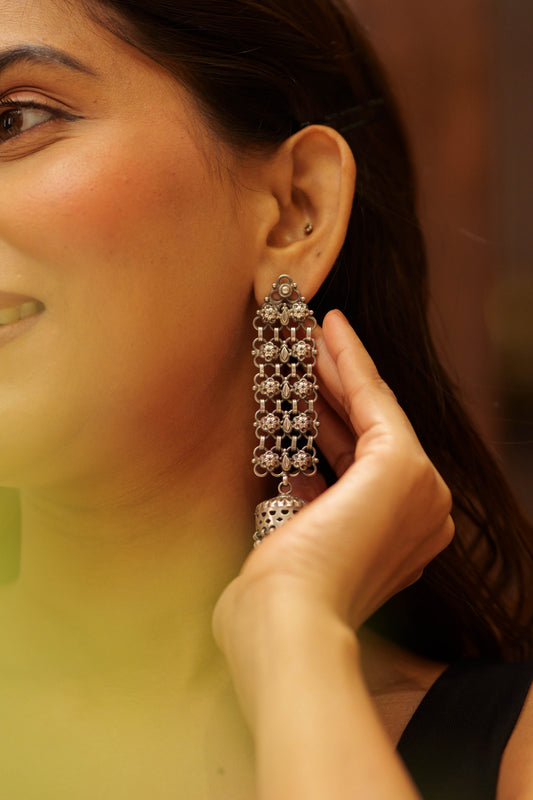 Anaya Floral Jali Jhumka