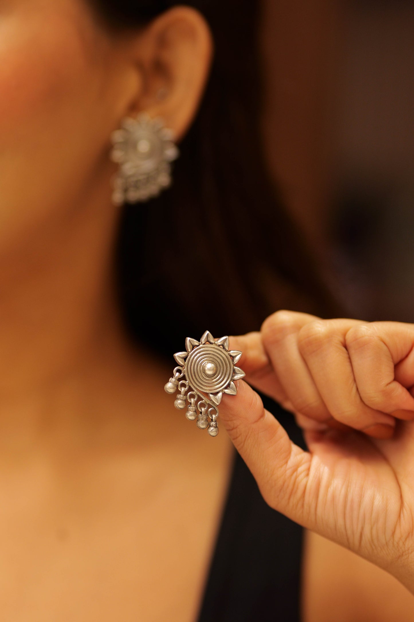 Aadhya Spiral Ghungroo Studs