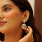 Aadhya Floral Circular Drop Earrings